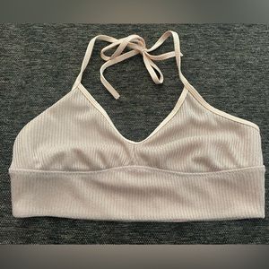 Aerie Sparkly Light Pink Bralette